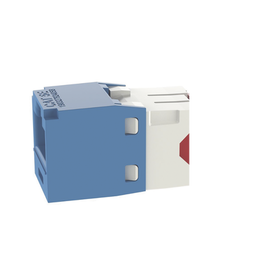 Conector Jack RJ45 Estilo TG, Mini-Com, Categoría 5e, de 8 posiciones y 8 cables, Color Azul