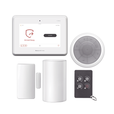 Kit de Panel de Alarma PROA7PLUS con Sirena, Sensor de Movimiento, Contacto Magnetico y Control Remoto