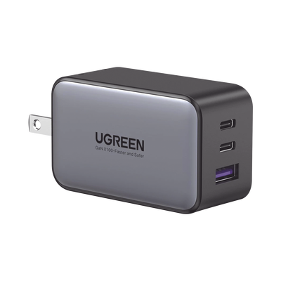Cargador de 65W serie Nexode | 3 Puertos de Carga Rápida | 2 USB-C | 1 USB-A | Tecnología GaN II | Power Delivery 3.0 | Quick Charge 4.0 | Chip Confiable y Carga Inteligente | Optimiza la Experiencia de Carga | Carcasa Ignifuga