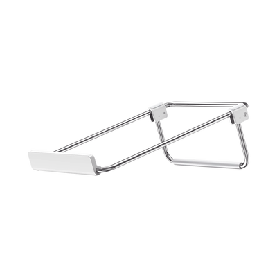 Soporte para Laptop / Plegable / Ajustable de 87 a 131 mm / Amplia compatibilidad 11''-16'' / Capacidad de carga 20 KG / Antideslizante /  Ultra Ligero / Metal / ABS / Silicona / Color Plata