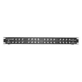 Protector de línea de video de 16 canales, 1U, conexión BNC coaxial entra/sale, sujeción 2.8 V Protector de línea de video de 16 canales, 1U, conexión BNC coaxial entra/sale, sujeción 2.8 V
