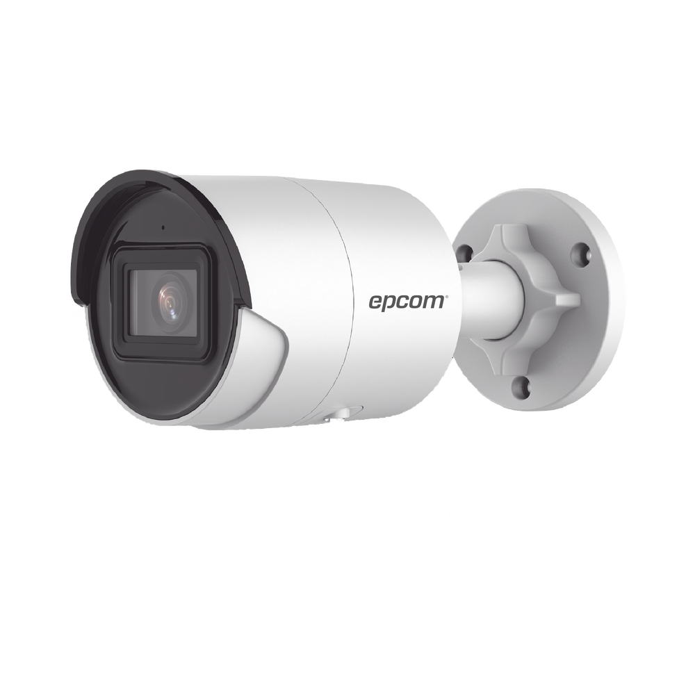 Bullet IP 6 Megapixel / Lens 2.8 mm / 40 mts IR EXIR / Exterior IP67 / WDR 120 dB / PoE / Integrated Microphone / Video analytics (False Alarm Filter) / Ultra Low Illumination