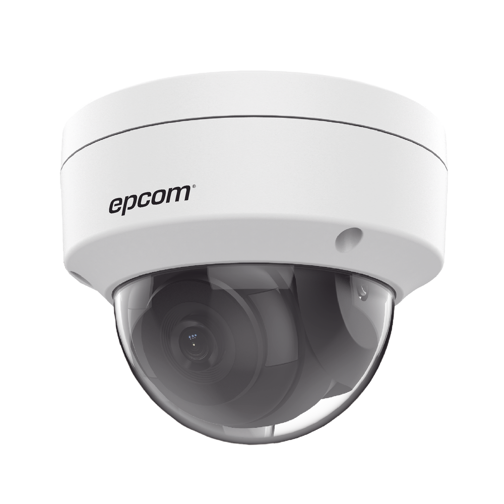 IP Dome 8 Megapixel (4K) / Lens 2.8 mm / 30 mts IR EXIR / Outdoor IP67 / IK10 / WDR 120 dB / PoE / Video Analytics (False Alarm Filter) / Ultra Low Lighting