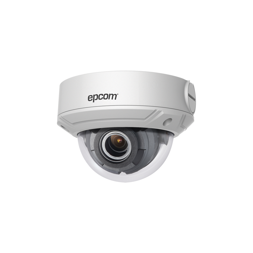 5 MP IP Dome  / 2.8 to 12 mm motorized lens / IP67 / WDR 120dB / 98 ft IR / H.265+
