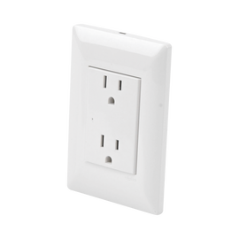 Contacto Inteligente de Pared Doble 120/220V, 20A, con Supresor de Picos Tipo A.