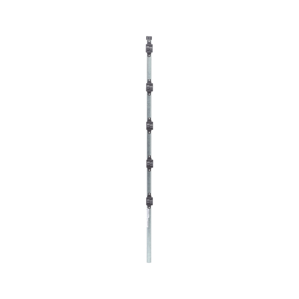 Poste con altura de 1m para cercos eléctricos/ Incluye base multiposicion fabricado 100% con acero galvanizado con 5 aisladores de paso