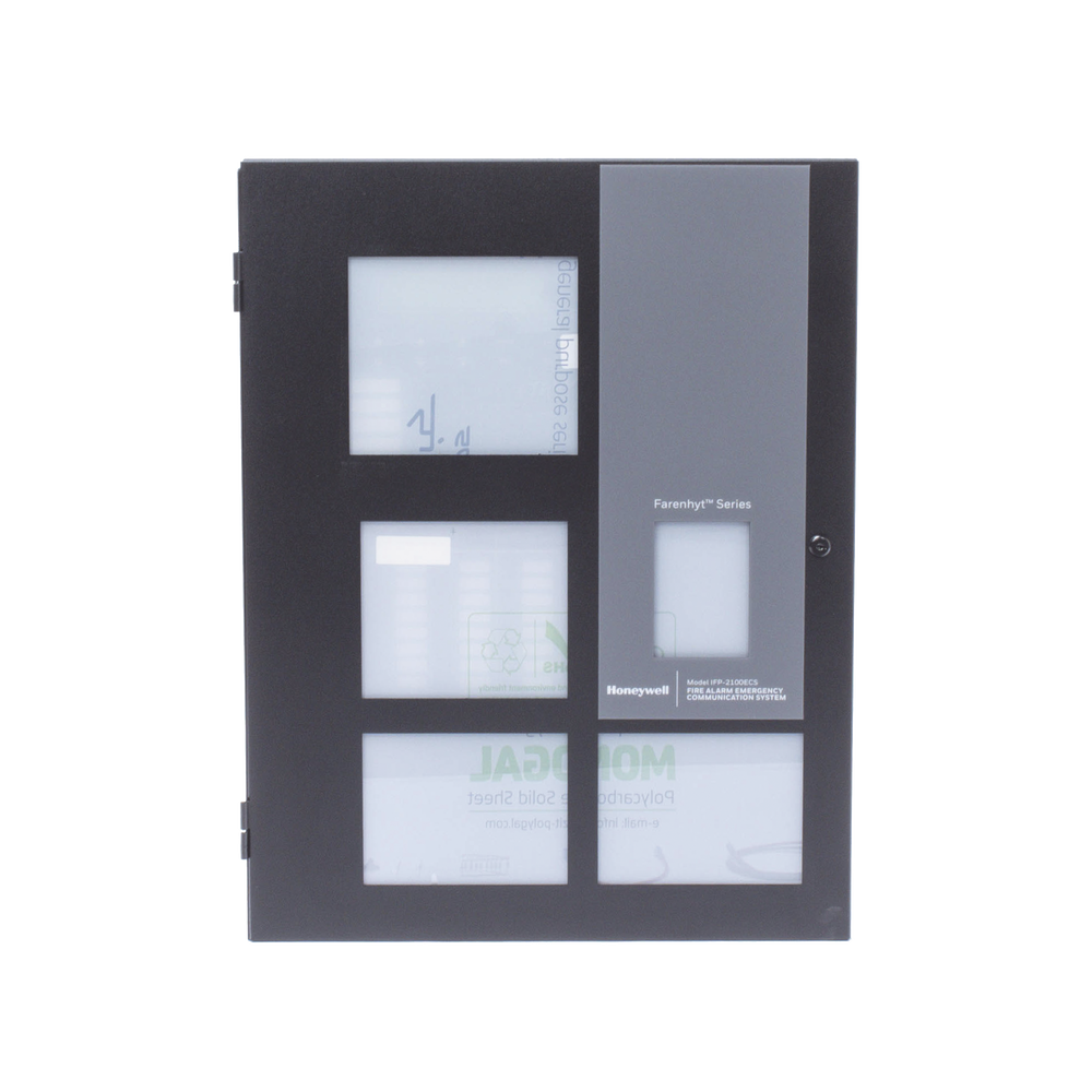 Fire detection panel for 2100 Points in any combination and Emergency Communication System(159 SK or IDP sensors/159 SK or IDP modules per SLC), Red Color