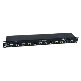 Protector de puertos IP de 12 Canales para uso en CAT5e, CAT6 y CAT6A.