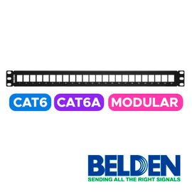 PATCH PANEL MODULAR BELDEN AX103114 CAT6/6A 24ESPACIOS 1U PATCH PANEL MODULAR BELDEN AX103114 CAT6/6A 24ESPACIOS 1U