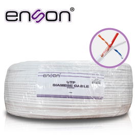 CABLE UTP SIAMES ENSON 51101W500 4C PARA DATOS Y DOS CABLES CALIBRE 18AWG (ROJO Y NEGRO) PARA ALIMENTACIÓN, DISEÑADO PARA SU USO EN SOLUCIONES DE CCTV UNICAMENTE, BOBINA DE 500 METROS COLOR BLANCO PARA SU USO EN EXTERIOR CABLE UTP SIAMES ENSON 51101W500 4C PARA DATOS Y DOS CABLES CALIBRE 18AWG (ROJO Y NEGRO) PARA ALIMENTACIÓN, DISEÑADO PARA SU USO EN SOLUCIONES DE CCTV UNICAMENTE, BOBINA DE 500 METROS COLOR BLANCO PARA SU USO EN EXTERIOR