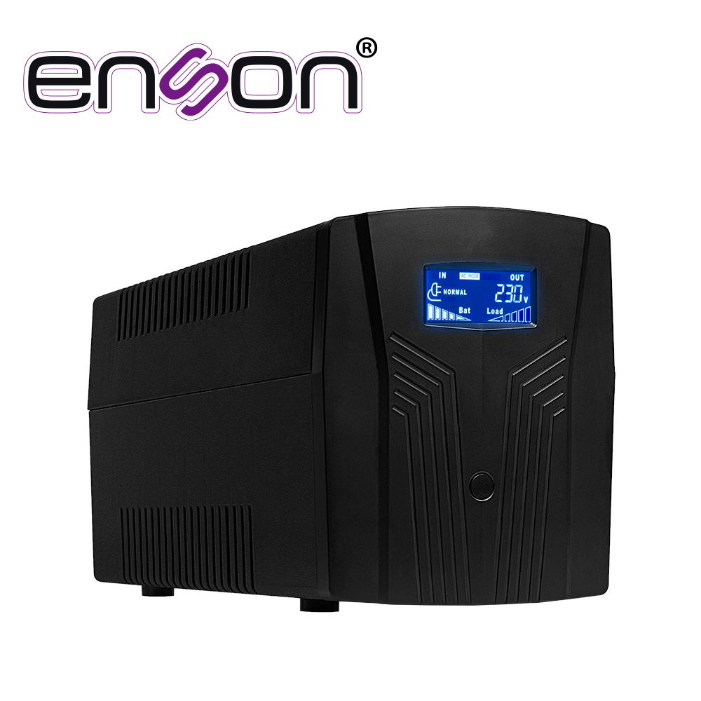 NO BREAK UPS ENSON ENS-EA2150 1500VA/900W 6 CONTACTOS CON BATERIA DE RESPALDO LINEA INTERACTIVA PANTALLA LCD VOLTAJE DE ENTRADA/SALIDA 120VAC