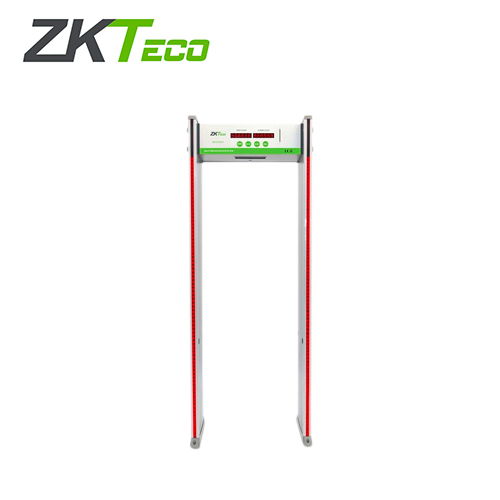 DETECTOR DE METALES PISO ZKTECO 6 ZONAS ZK-D1065 100 NIVELES DE SENSIBILIDAD DISPLAY PARA MOSTRAR CONTADOR DE ALERTAS Y TIRA DE LEDS PARA INDICAR OBJETO DETECTADO