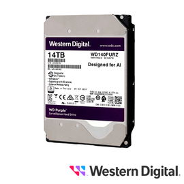 DISCO DURO DD 14TB SATA WD PURPLE WD141PURP 24/7 OPTIMIZADO PARA VIDEOVIGILANCIA SATA III 6GB/S 7200 RPM COMPATIBLE CON NAS QNAP