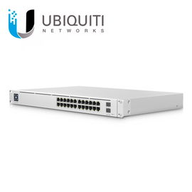 UniFi Switch USW-Pro-24-POE Gen2, Capa 3 de 24 puertos PoE 802.3at/bt + 2 puertos 1/10G SFP+, 400W, pantalla informativa UniFi Switch USW-Pro-24-POE Gen2, Capa 3 de 24 puertos PoE 802.3at/bt + 2 puertos 1/10G SFP+, 400W, pantalla informativa