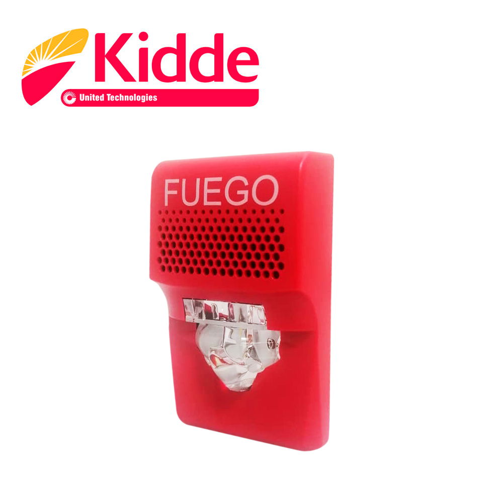 SIRENA CON ESTROBO LED KIDDE G1AVRF-SP DE 24 VDC 55 mA PARA PARED ROJO COMPATIBLE CON LOS PANELES VS1 Y VS4 (TRABAJA CON PANELES DE TERCEROS A 24VDC) SIRENA CON ESTROBO LED KIDDE G1AVRF-SP DE 24 VDC 55 mA PARA PARED ROJO COMPATIBLE CON LOS PANELES VS1 Y VS4 (TRABAJA CON PANELES DE TERCEROS A 24VDC)