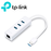 ADAPTADOR USB HUB TP-LINK UE330 / 3 PUERTOS USB 3.0 + 1 ADAPTADOR ETHERNET 1GBPS / PLUG AND PLAY