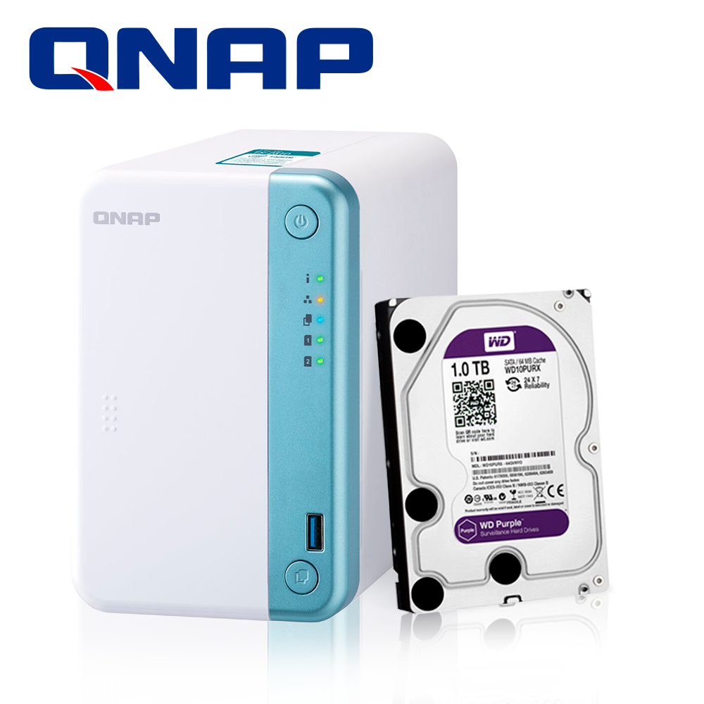 KIT ALMACENAMIENTO BASICO2 CON 1x NAS QNAP TS-251D-2G-US + 1x DISCO DURO WD10PURZ KIT ALMACENAMIENTO BASICO2 CON 1x NAS QNAP TS-251D-2G-US + 1x DISCO DURO WD10PURZ