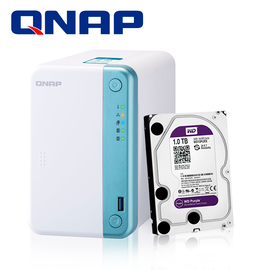 KIT ALMACENAMIENTO BASICO2 CON 1x NAS QNAP TS-251D-2G-US  + 1x DISCO DURO WD10PURZ