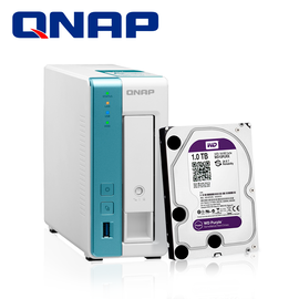 KIT ALMACENAMIENTO BASICO 3 CON 1x NAS QNAP TS-131K-US  + 1x DISCO DURO WD10PURZ