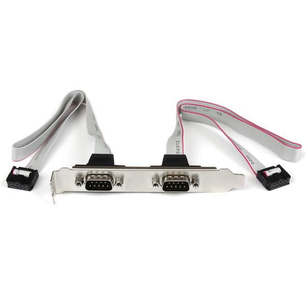 StarTech.com Cabezal Bracket 2 puertos COM de Serie Serial - 2x DB9 Macho - 2x IDC10 Hembra StarTech.com Cabezal Bracket 2 puertos COM de Serie Serial - 2x DB9 Macho - 2x IDC10 Hembra