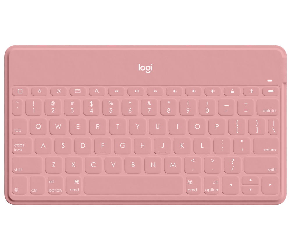 Logitech Keys-To-Go Rosa, Blanco Bluetooth