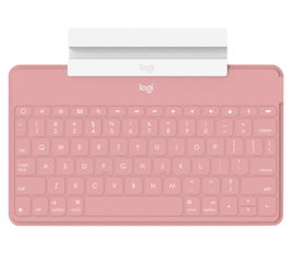 Logitech Keys-To-Go Rosa, Blanco Bluetooth
