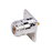 Conector N Hembra para Montaje Frontal en Panel con 4 Perforaciones a 18 mm, Plata/ Oro/ Teflón.