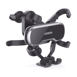 Soporte de Automóvil para Rendija de Ventilación / Sistema de Gravedad / Rotación de 360° / Suspensión por Gancho / Pinzas de Goma / Compatible con Rejilla de Ventilación Horizontal y Vertical.