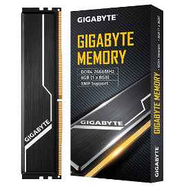Gigabyte - DDR4 - módulo - 8 GB - DIMM de 288 contactos - 2666 MHz / PC4-21300 - CL16 - 1.2 V - sin búfer - no ECC - negro