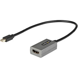 StarTech.com Adaptador Mini DisplayPort a HDMI Tipo Llave - Conversor Mini DisplayPort 1.2 a HDMI HD - Convertidor de Vídeo Tipo Dongle mDP a HDMI con Cable de 30cm - Versión actualizada de MDP2HDMI