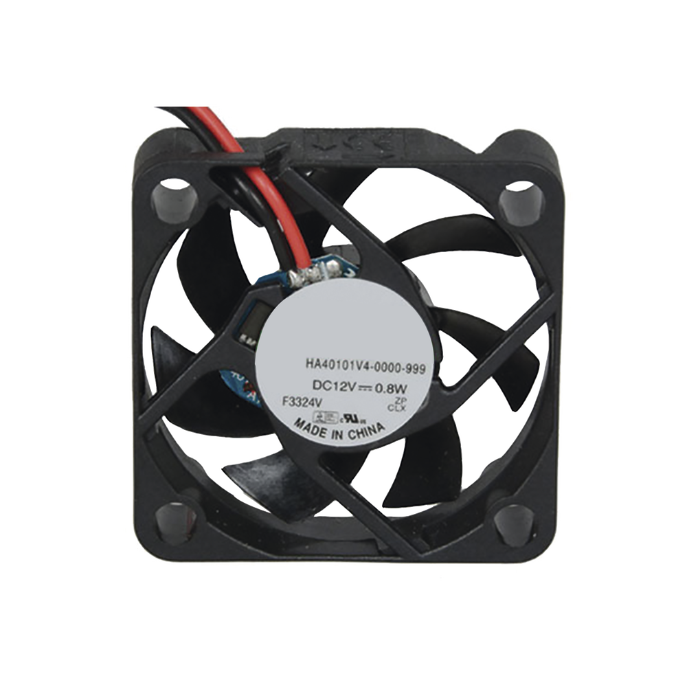 Ventilador Anticondensante Axial de 12Vcd, 40x40x10 mm, 0.8 Watt, 65 mA, flujo de aire de 5.3 CFM, sin escobillas.