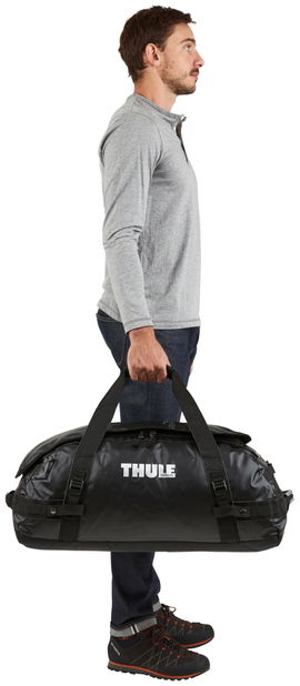 Thule Chasm TDSD-203 Black bolso de lona 70 L Nylon, Elastómero termoplástico (TPE) Negro Thule Chasm TDSD-203 Black bolso de lona 70 L Nylon, Elastómero termoplástico (TPE) Negro