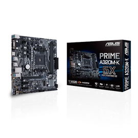 ASUS PRIME A320M-K - Placa base - micro ATX - Socket AM4 - AMD A320 Chipset - USB 3.0 - Gigabit LAN - Tarjeta gráfica (CPU necesaria) - HD Audio (8-canales) ASUS PRIME A320M-K - Placa base - micro ATX - Socket AM4 - AMD A320 Chipset - USB 3.0 - Gigabit LAN - Tarjeta gráfica (CPU necesaria) - HD Audio (8-canales)