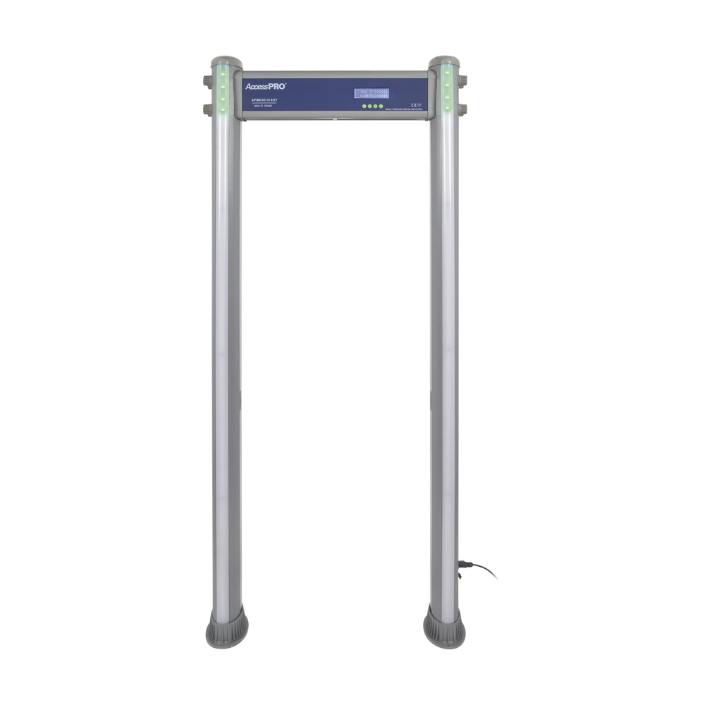 (100% EXTERIOR) Detector de Metales de 18 zonas/ Uso en Exterior/Programación con Control Remoto / Contador de Personas
