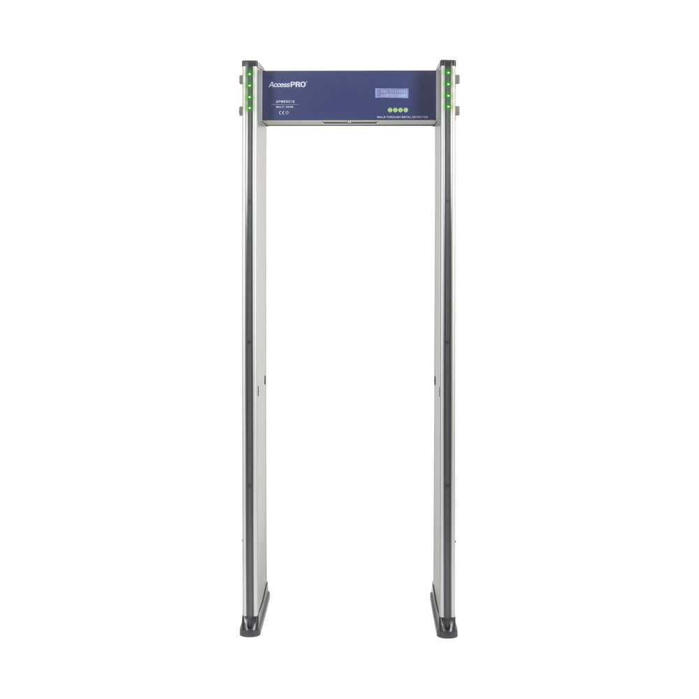 Detector de Metales de 18 zonas/ Uso en Interior/Programación con Control Remoto / Contador de Personas