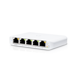Conmutador - Gestionado - 4 X 10/100/1000 (PoE) + 1 X 10/100/1000 (PoE) - Montaje En Pared, Montaje En Mástil - PoE (46 W) - Ubiquiti UniFi Switch USW-FLEX