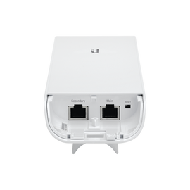 NanoStation airMAX M5 CPE, hasta 150 Mbps, frecuencia 5 GHz (5170-5875 MHz) con antena integrada de 16 dBi NanoStation airMAX M5 CPE, hasta 150 Mbps, frecuencia 5 GHz (5170-5875 MHz) con antena integrada de 16 dBi
