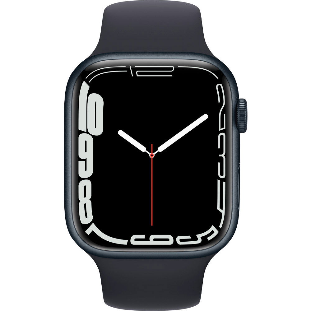 Apple Watch Series 7 (GPS) - 45 Mm - Aluminio De Medianoche - Reloj Inteligente Con Pulsera Deportiva - Fluoroelastómero - Medianoche - Tamaño De La Banda: Regular - 32 GB - Wi-Fi, Bluetooth - 38.8 G Apple Watch Series 7 (GPS) - 45 Mm - Aluminio De Medianoche - Reloj Inteligente Con Pulsera Deportiva - Fluoroelastómero - Medianoche - Tamaño De La Banda: Regular - 32 GB - Wi-Fi, Bluetooth - 38.8 G