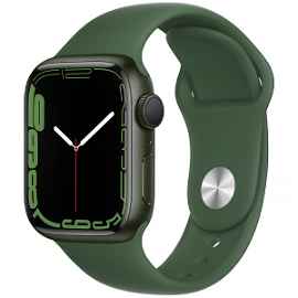 Apple Watch Series 7 (GPS) - 41 Mm - Aluminio Verdoso - Reloj Inteligente Con Pulsera Deportiva - Fluoroelastómero - Trébol - Tamaño De La Banda: Regular - 32 GB - Wi-Fi, Bluetooth - 32 G