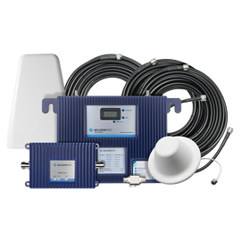 KIT de Amplificador de Señal Celular PRO 1050 | Incluye Amplificador de Línea para Compensar la Pérdida en Cables Coaxiales | Todas las Frecuencias de México | Hasta 3,200 m2 de Cobertura | Soporta 4G LTE, 3G y Voz