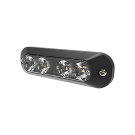 Luz perimetral, 4 LEDs Ultra Brillantes, color Ambar / Rojo