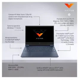 Laptop HP Victus 16-D0506la 16.1