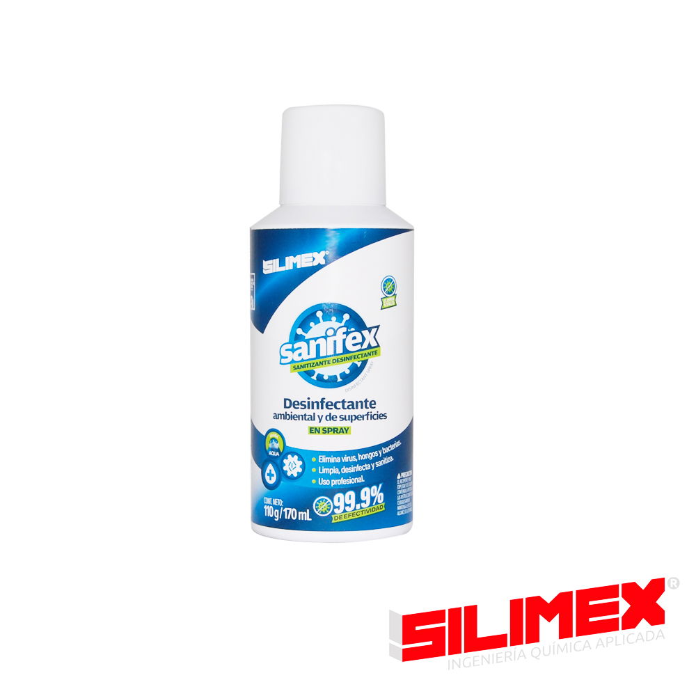 DESINFECTANTE DE VIRUS Y BACTERIAS EN SPRAY SILIMEX 219680 170ML - IDEAL PARA SANITIZACION COVID-19 DESINFECTANTE DE VIRUS Y BACTERIAS EN SPRAY SILIMEX 219680 170ML - IDEAL PARA SANITIZACION COVID-19