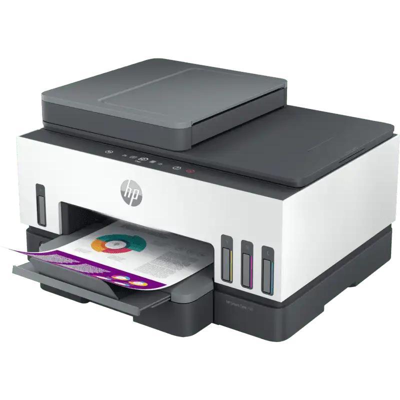 Impresora Smart Tank 790 AIO HP / Escáner / Copiadora- Chorro De Tinta - Wi-Fi / Bluetooth LE - Duplexador Automático - USB 2.0 De Alta Velocidad - Kit De Tintas Incluida