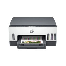 Impresora Smart Tank 720 AIO HP / Escáner / Copiadora - Chorro De Tinta - Wi-Fi / Bluetooth LE - Duplexador Automático - USB 2.0 De Alta Velocidad - Kit De Tintas Incluída