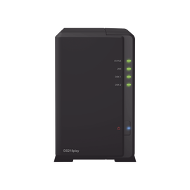 NAS Server of 2 Bays, Design for Multimedia / Up to 32 TB / Up to 15 Cameras