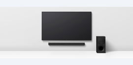 Barra de sonido de 2.1 canales con potente subwoofer inalámbrico | HT-S400