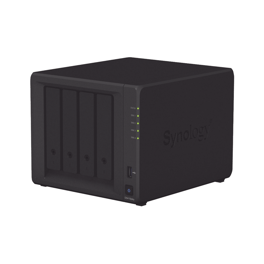 NAS Server of 4 Bays, Design for Multimedia, 25 Cameras