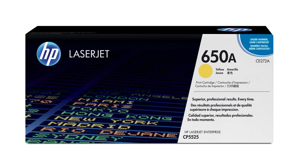 HP 650A Yellow LaserJet Toner Cartridge HP 650A Yellow LaserJet Toner Cartridge
