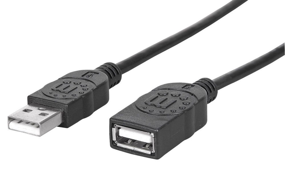 CABLE MANHATTAN 338653 BLACK USB2.0 AM/AF BL 6F-1.8M CABLE MANHATTAN 338653 BLACK USB2.0 AM/AF BL 6F-1.8M